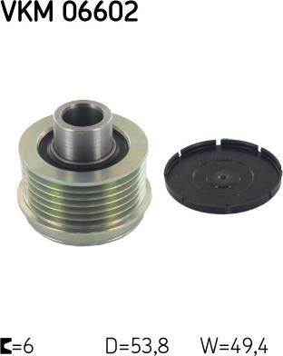 SKF VKM 06602 - Puleggia cinghia, Alternatore www.autoricambit.com