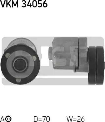 SKF VKM 34056 - Tendicinghia, Cinghia Poly-V www.autoricambit.com