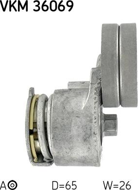 SKF VKM 36069 - Galoppino/Guidacinghia, Cinghia Poly-V www.autoricambit.com