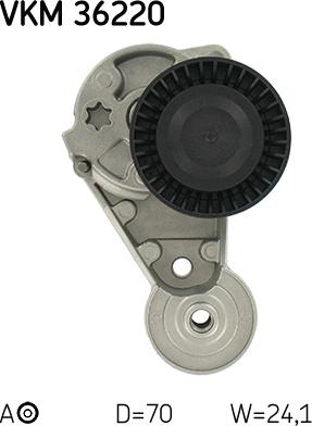 SKF VKM 36220 - Galoppino/Guidacinghia, Cinghia Poly-V www.autoricambit.com