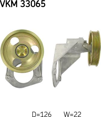 SKF VKM 33065 - Galoppino/Guidacinghia, Cinghia Poly-V www.autoricambit.com