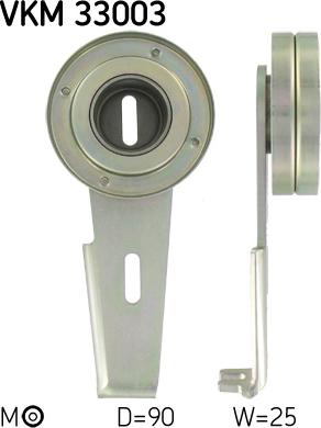 SKF VKM 33003 - Galoppino/Guidacinghia, Cinghia Poly-V www.autoricambit.com