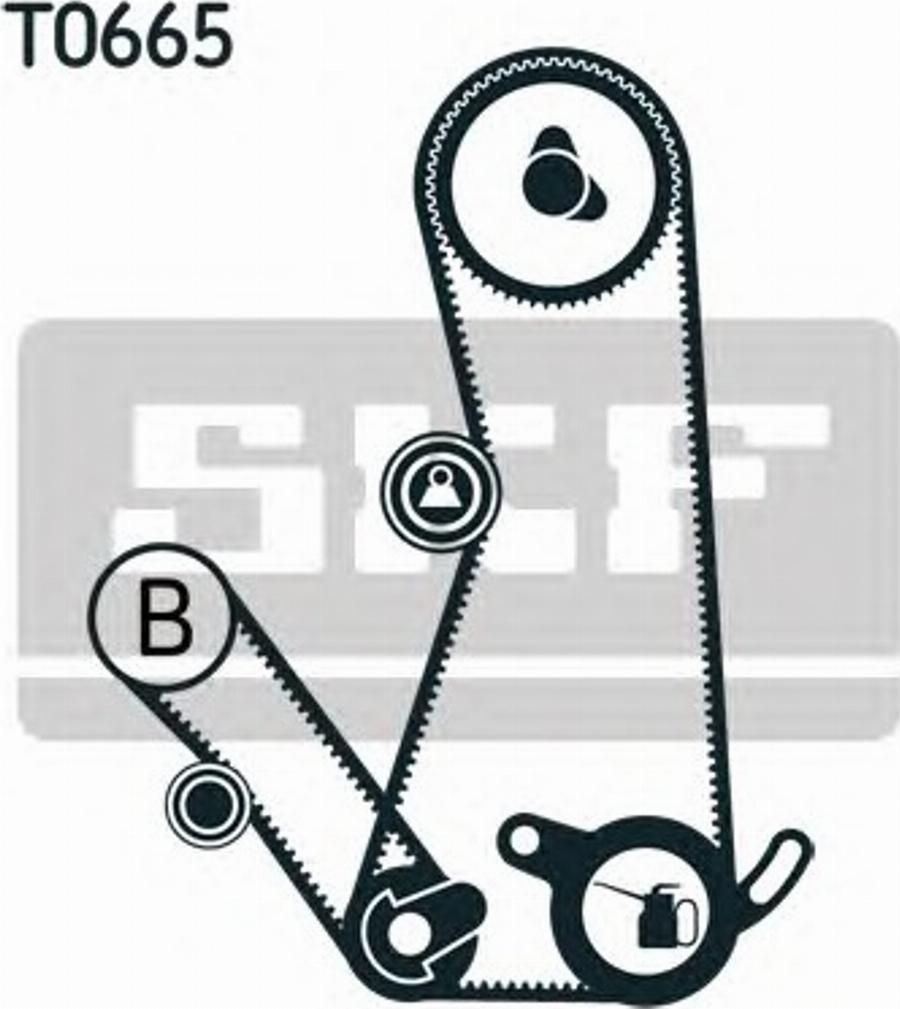 SKF VKMA95103 - Kit cinghie dentate www.autoricambit.com