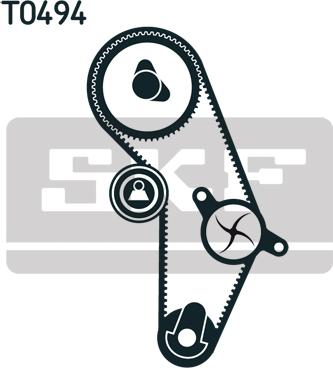 SKF VKMA 95623 - Kit cinghie dentate www.autoricambit.com