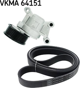 SKF VKMA 64151 - Kit Cinghie Poly-V www.autoricambit.com