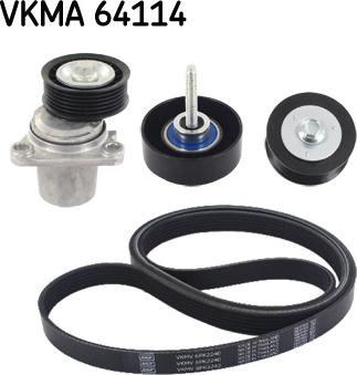 SKF VKMA 64114 - Kit Cinghie Poly-V www.autoricambit.com