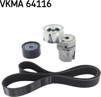 SKF VKMA 64116 - Kit Cinghie Poly-V www.autoricambit.com