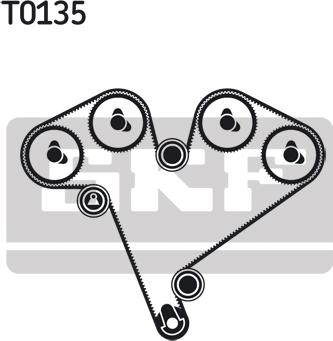 SKF VKMA 05500 - Kit cinghie dentate www.autoricambit.com