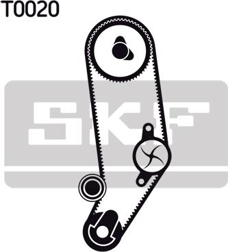 SKF VKMC 01032 - Pompa acqua + Kit cinghie dentate www.autoricambit.com