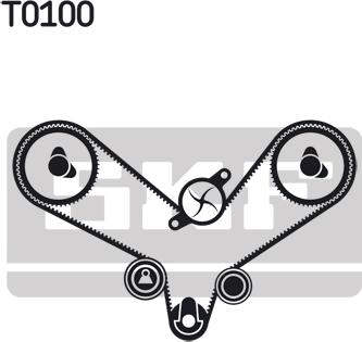 SKF VKMA 01200 - Kit cinghie dentate www.autoricambit.com