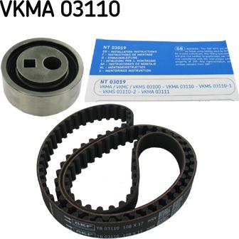 SKF VKMA 03110 - Kit cinghie dentate www.autoricambit.com
