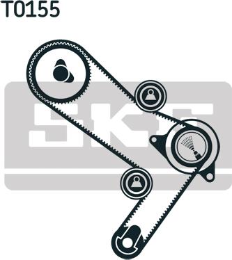 SKF VKMA 02386 - Kit cinghie dentate www.autoricambit.com