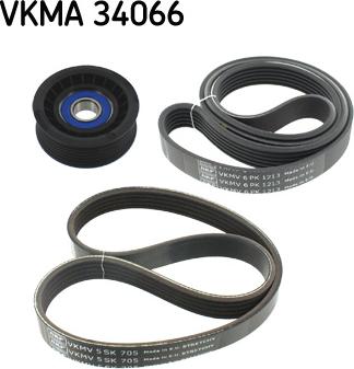 SKF VKMA 34066 - Kit Cinghie Poly-V www.autoricambit.com