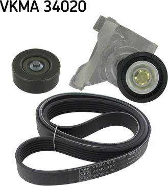 SKF VKMA 34020 - Kit Cinghie Poly-V www.autoricambit.com