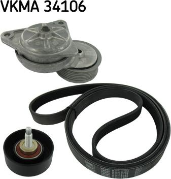SKF VKMA 34106 - Kit Cinghie Poly-V www.autoricambit.com