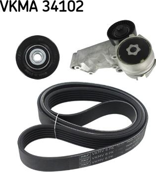 SKF VKMA 34102 - Kit Cinghie Poly-V www.autoricambit.com