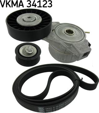 SKF VKMA 34123 - Kit Cinghie Poly-V www.autoricambit.com