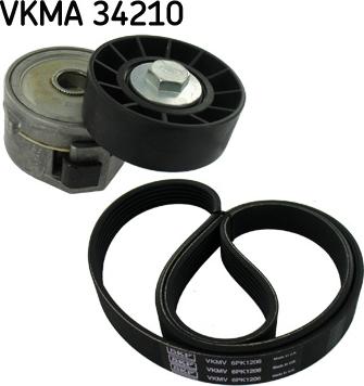 SKF VKMA 34210 - Kit Cinghie Poly-V www.autoricambit.com