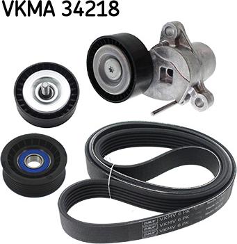 SKF VKMA 34218 - Kit Cinghie Poly-V www.autoricambit.com