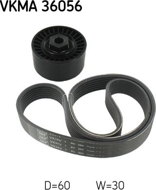 SKF VKMA 36056 - Kit Cinghie Poly-V www.autoricambit.com