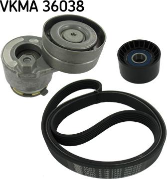 SKF VKMA 36038 - Kit Cinghie Poly-V www.autoricambit.com