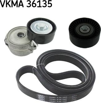 SKF VKMA 36135 - Kit Cinghie Poly-V www.autoricambit.com