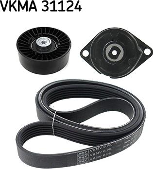 SKF VKMA 31124 - Kit Cinghie Poly-V www.autoricambit.com