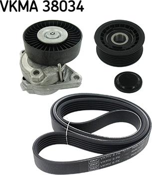 SKF VKMA 38034 - Kit Cinghie Poly-V www.autoricambit.com