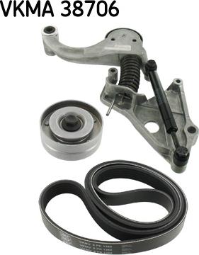 SKF VKMA 38706 - Kit Cinghie Poly-V www.autoricambit.com