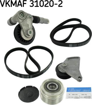 SKF VKMAF 31020-2 - Kit Cinghie Poly-V www.autoricambit.com