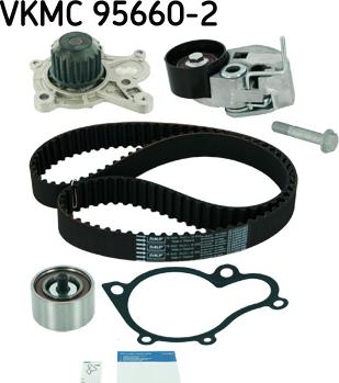 SKF VKMC 95660-2 - Pompa acqua + Kit cinghie dentate www.autoricambit.com