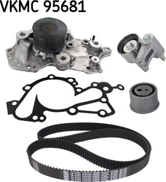 SKF VKMC 95681 - Pompa acqua + Kit cinghie dentate www.autoricambit.com