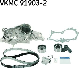 SKF VKMC 91903-2 - Pompa acqua + Kit cinghie dentate www.autoricambit.com