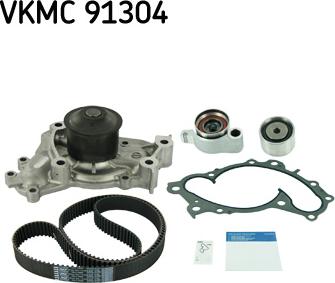 SKF VKMC 91304 - Pompa acqua + Kit cinghie dentate www.autoricambit.com