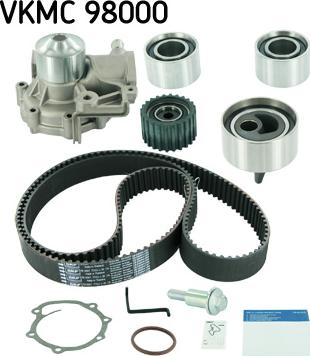 SKF VKMC 98000 - Pompa acqua + Kit cinghie dentate www.autoricambit.com