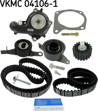 SKF VKMC 04106-1 - Pompa acqua + Kit cinghie dentate www.autoricambit.com