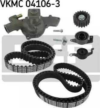 SKF VKMC 04106-3 - Pompa acqua + Kit cinghie dentate www.autoricambit.com