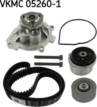 SKF VKMC 05260-1 - Pompa acqua + Kit cinghie dentate www.autoricambit.com