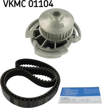 SKF VKMC 01104 - Pompa acqua + Kit cinghie dentate www.autoricambit.com