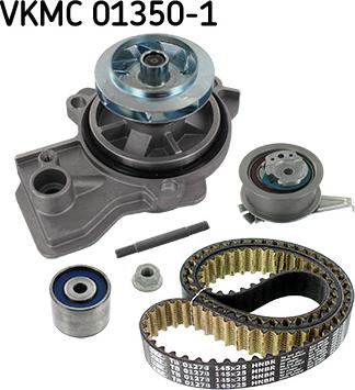 SKF VKMC 01350-1 - Pompa acqua + Kit cinghie dentate www.autoricambit.com