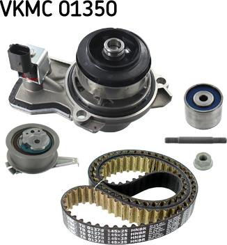 SKF VKMC 01350 - Pompa acqua + Kit cinghie dentate www.autoricambit.com