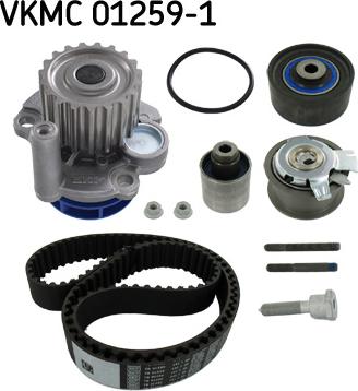 SKF VKMC 01259-1 - Pompa acqua + Kit cinghie dentate www.autoricambit.com