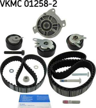 SKF VKMC 01258-2 - Pompa acqua + Kit cinghie dentate www.autoricambit.com