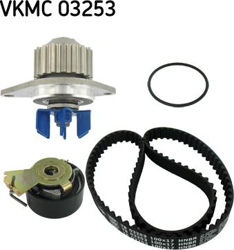 SKF VKMC 03253 - Pompa acqua + Kit cinghie dentate www.autoricambit.com