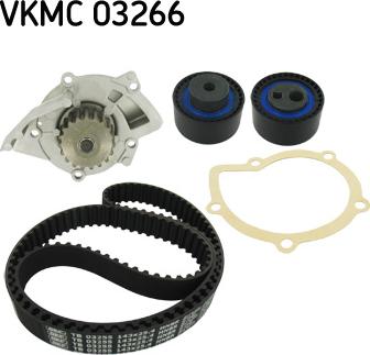 SKF VKMC 03266 - Pompa acqua + Kit cinghie dentate www.autoricambit.com