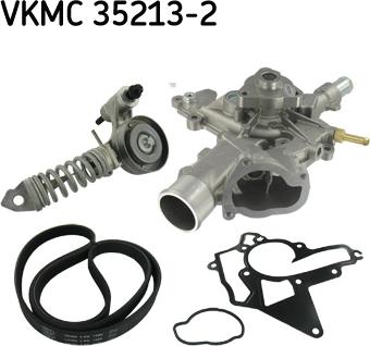 SKF VKMC 35213-2 - Pompa acqua + Kit cinghia Poly V www.autoricambit.com