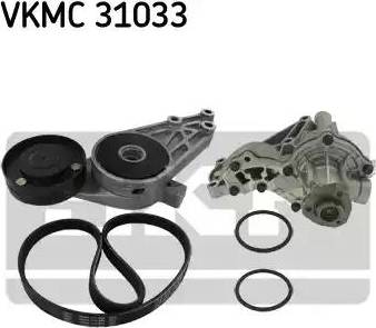 SKF VKMC 31033 - Pompa acqua + Kit cinghia Poly V www.autoricambit.com