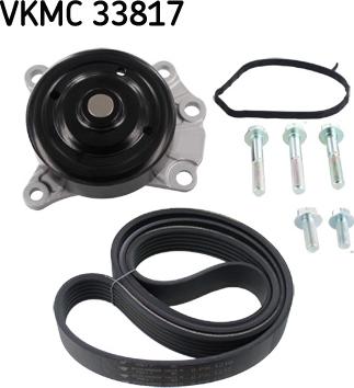 SKF VKMC 33817 - Pompa acqua + Kit cinghia Poly V www.autoricambit.com