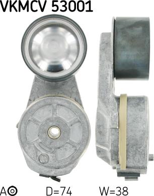 SKF VKMCV 53001 - Galoppino/Guidacinghia, Cinghia Poly-V www.autoricambit.com