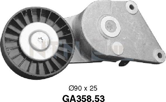 SNR GA358.53 - Galoppino/Guidacinghia, Cinghia Poly-V www.autoricambit.com